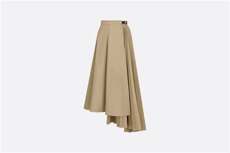 dior maxikleid nude asymmetr|Asymmetric Skirt Beige Cotton Gabardine .